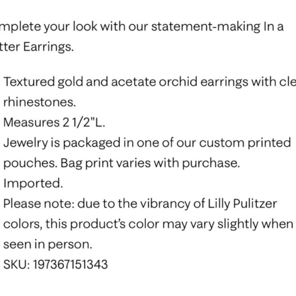 Lilly Pulitzer Tortoiseshell In A Flutter Earrings - Picture 6 of 6